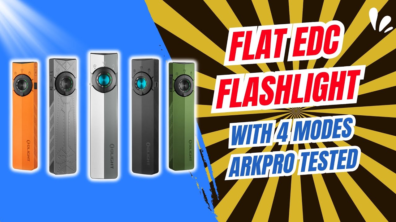 ArkPro Tested! - Flat EDC Flashlight With 4 Modes