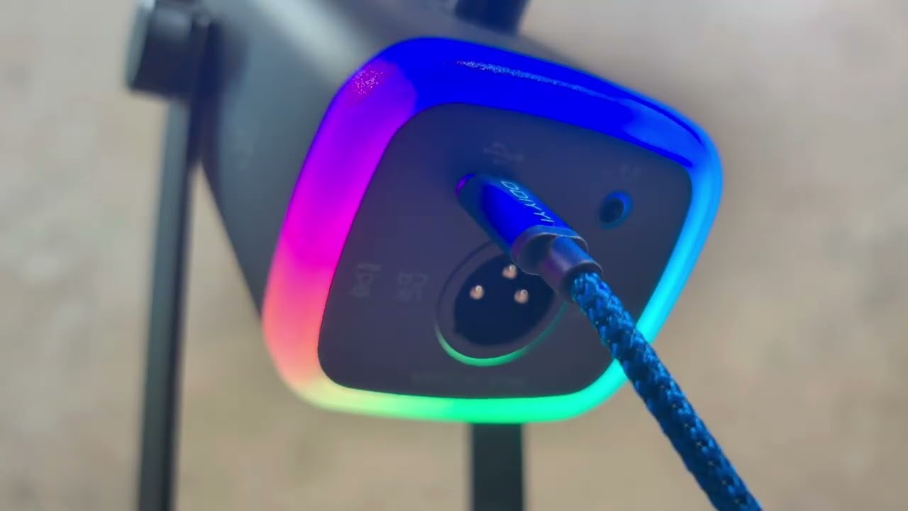 USB and XLR Mic with RGB and Mute Button - FIFINE AM8